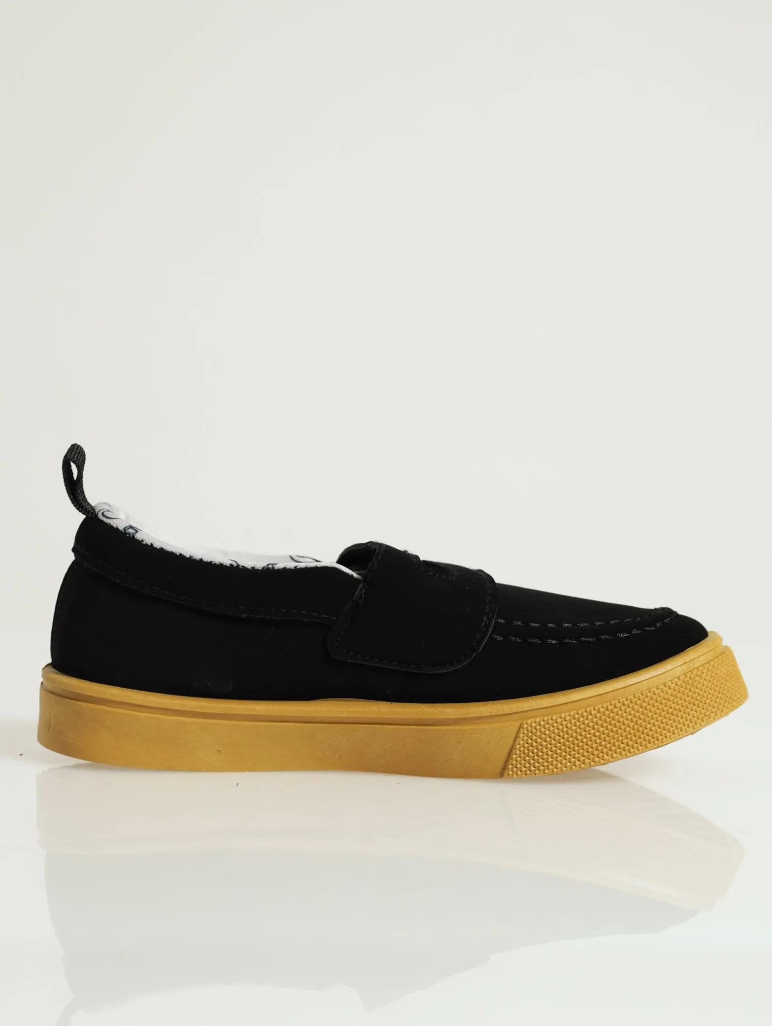 Pre-Boys Smart Velcro Loafer - Black
