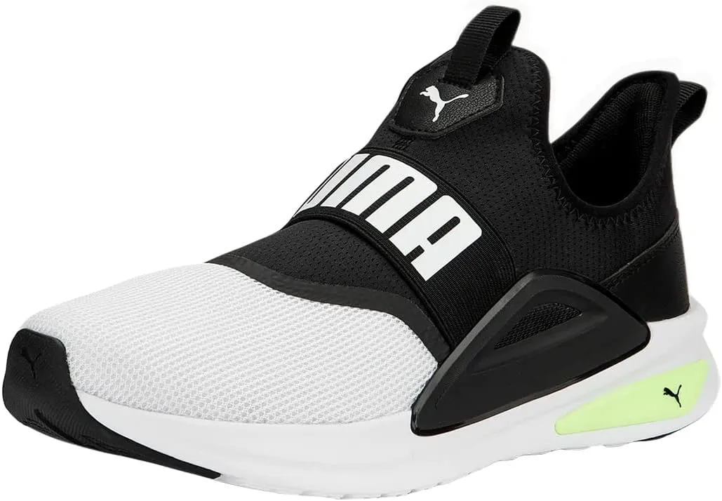 PUMA Softride Enzo Evo Slip-On Puma Black/Puma White/Fast Yellow 13 D (M)
