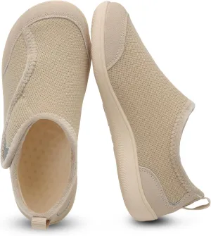 QFH Cozy Slippers for Women & Men - Wide, Diabetic, Barefoot Walking Shoes - Non-Slip, Soft Lining, Comfy House Shoes