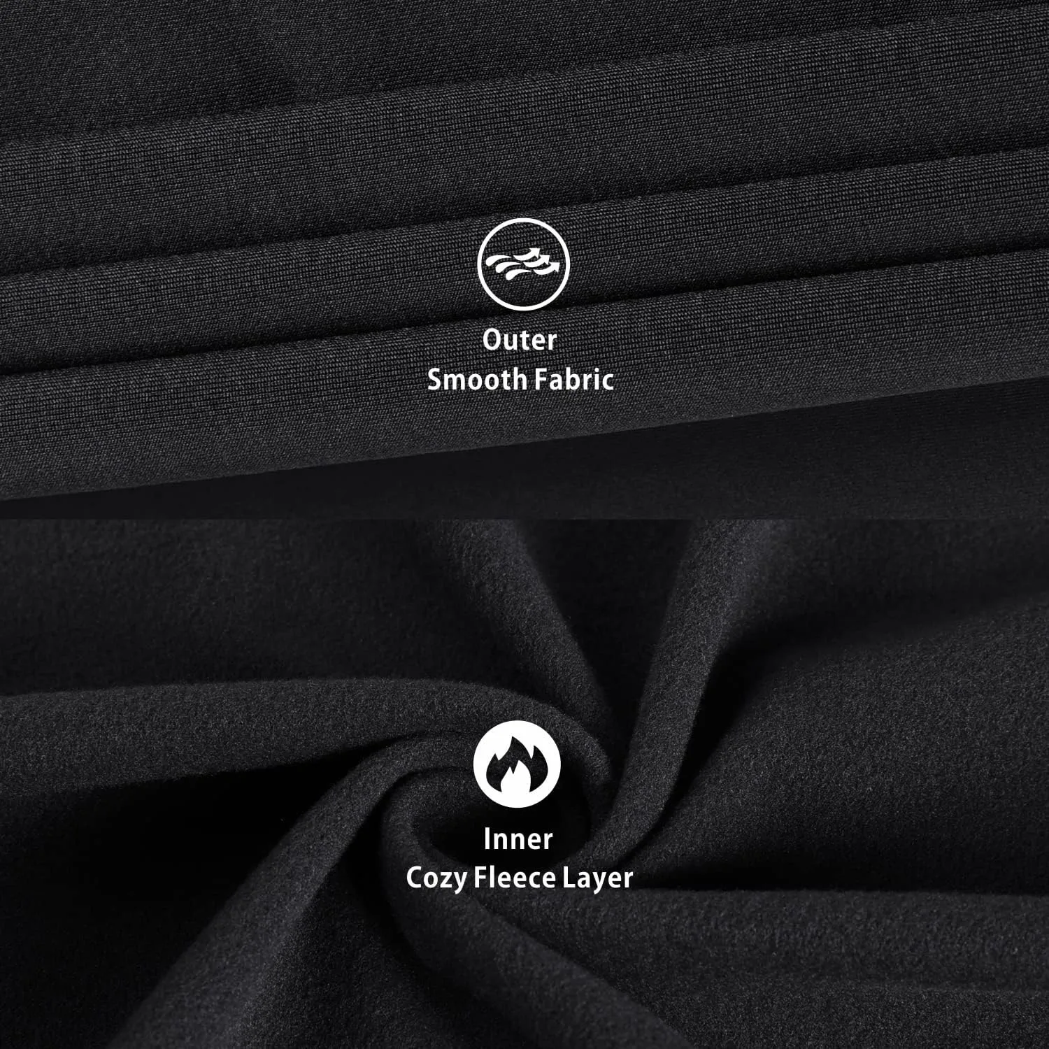 qualidyne Thermal Underwear for Men Long Johns Fleece Lined Winter Warm Base Layer Set Bottom Top for Cold Weather