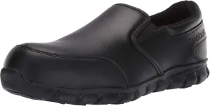 Reebok Men's Rb4036 Sublite Cushion Work Safety Athletic Slip-on Composite Toe Shoe Black