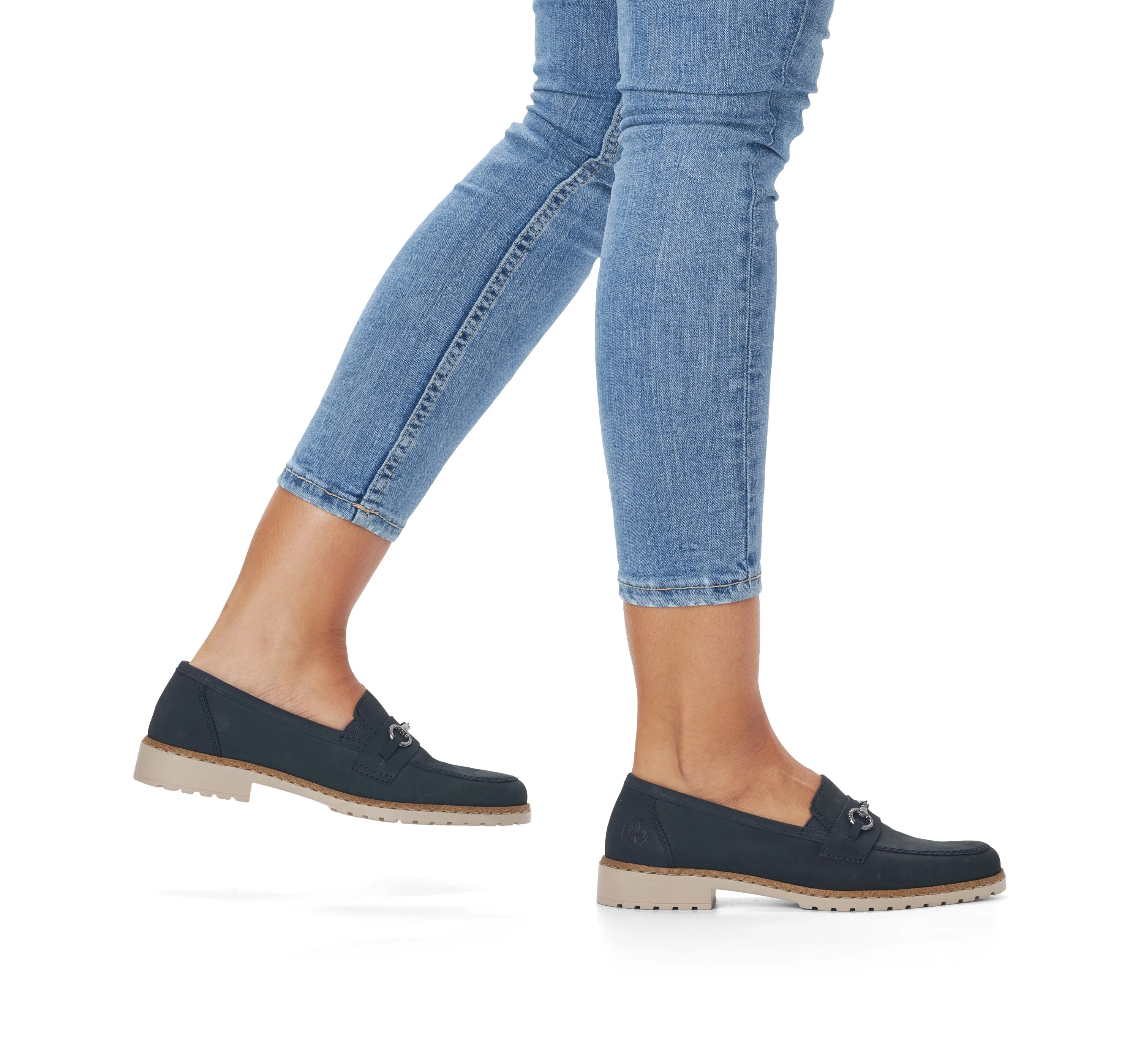 Rieker Ladies Slip On Loafer Shoe 51860-14