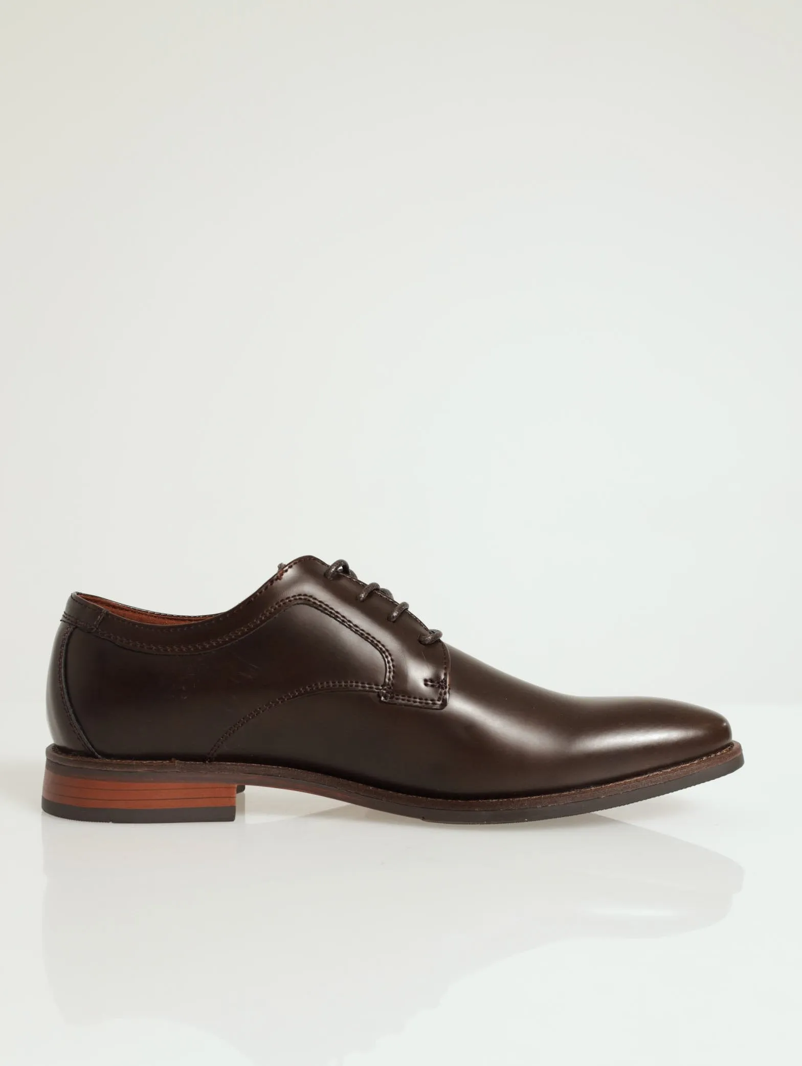Rippley Shine Lace Up Loafer - Brown