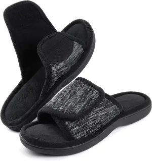 RockDove Men's Adjustable Wrap Memory Foam Slide Slipper