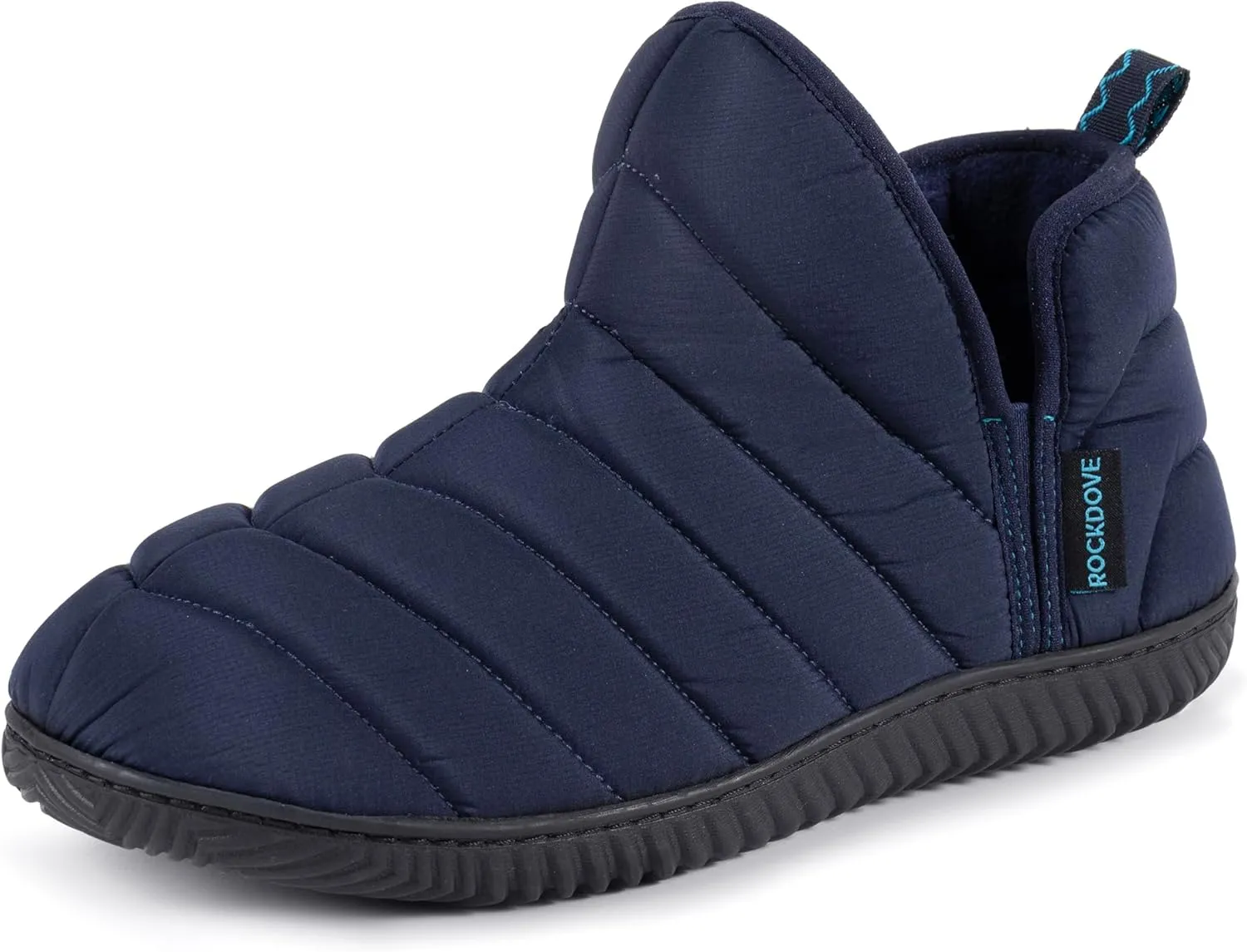 RockDove Men's Alpinz Puffer Bootie Slipper with Memory Foam