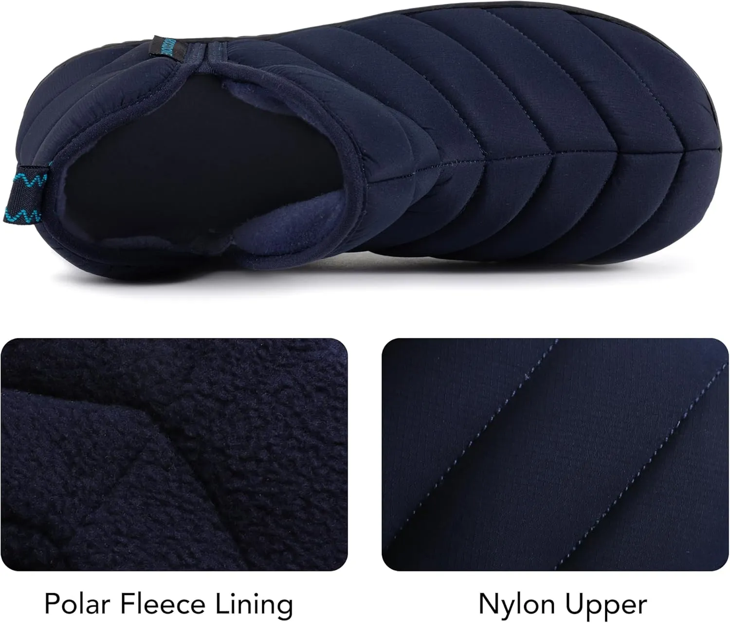 RockDove Men's Alpinz Puffer Bootie Slipper with Memory Foam