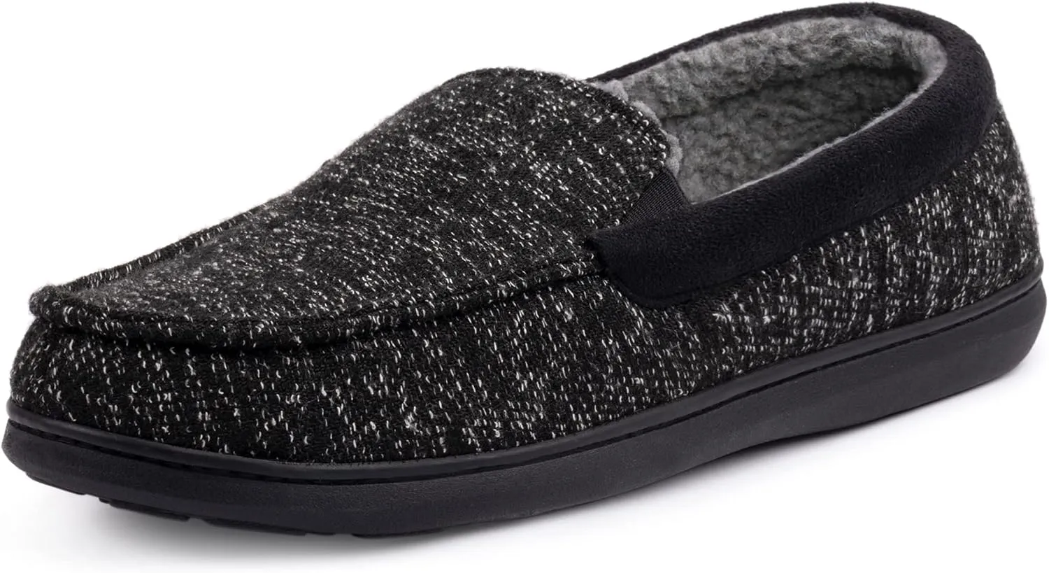 RockDove Men's Sherpa Lined Memory Foam Moc Slipper