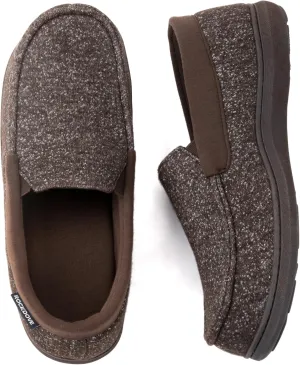 RockDove Men's Tweed Memory Foam Moc Slipper