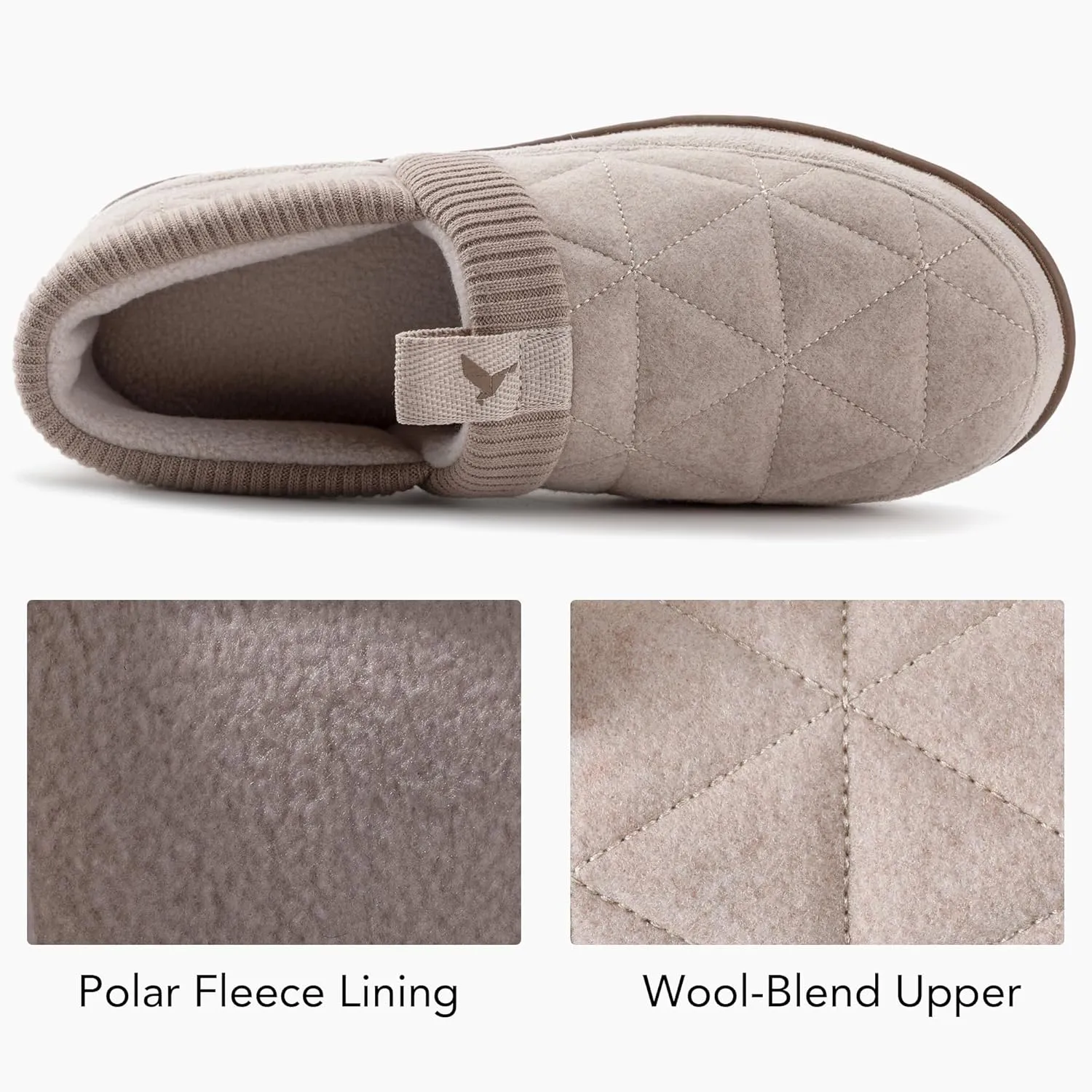 RockDove Women's Knit Cuff Closed Back Slipper