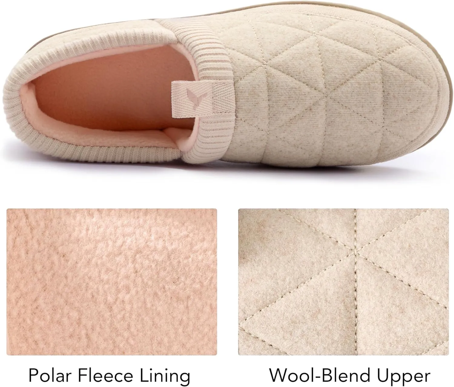 RockDove Women's Knit Cuff Closed Back Slipper