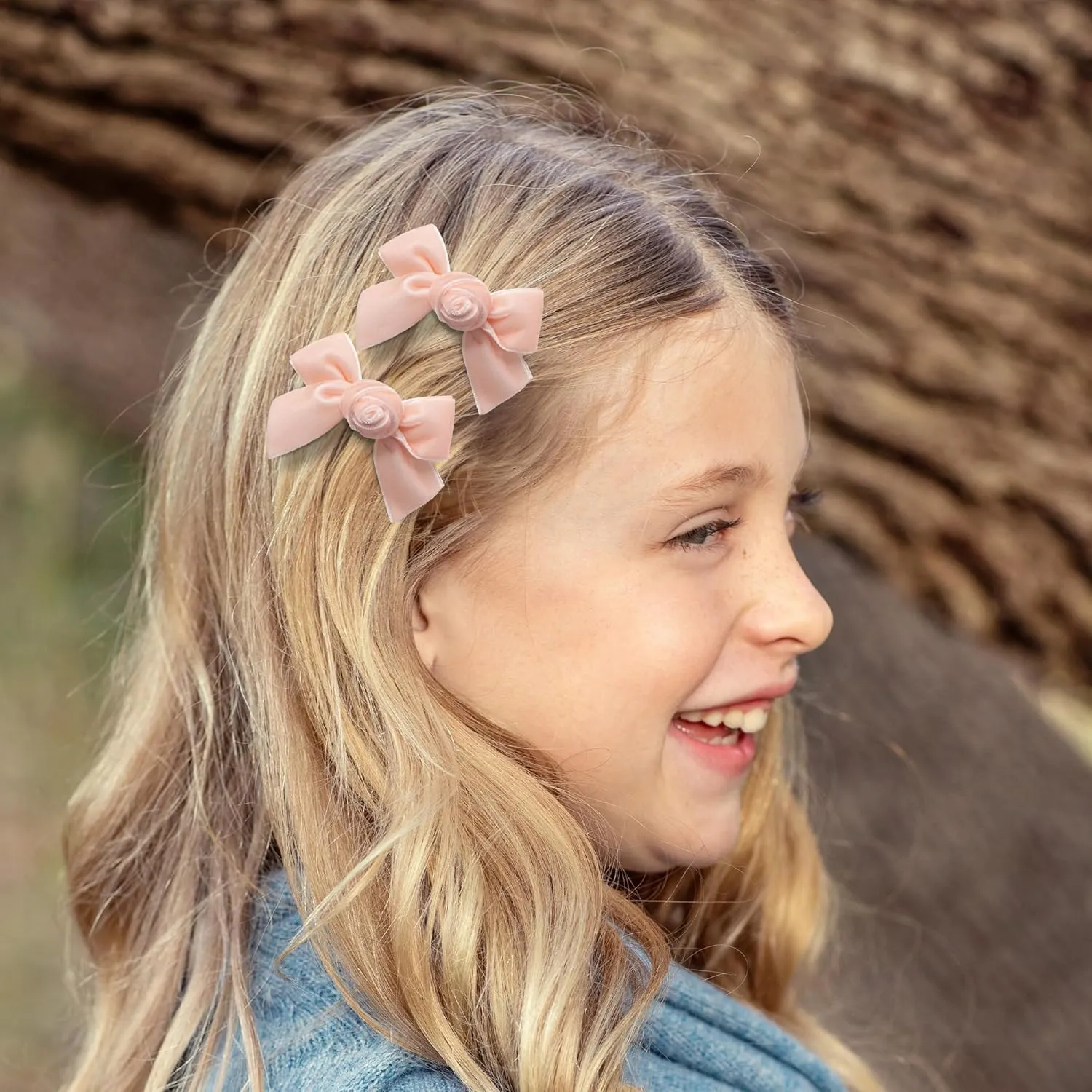 Rosette Velvet Double Clip Set - Ballet Slipper | Elegant Velvet Hair Clips w/Hand-Crafted Rosette Accents | Secure Alligator Clips for Timeless Style | Perfect for Special Occasions & Everyday Wear