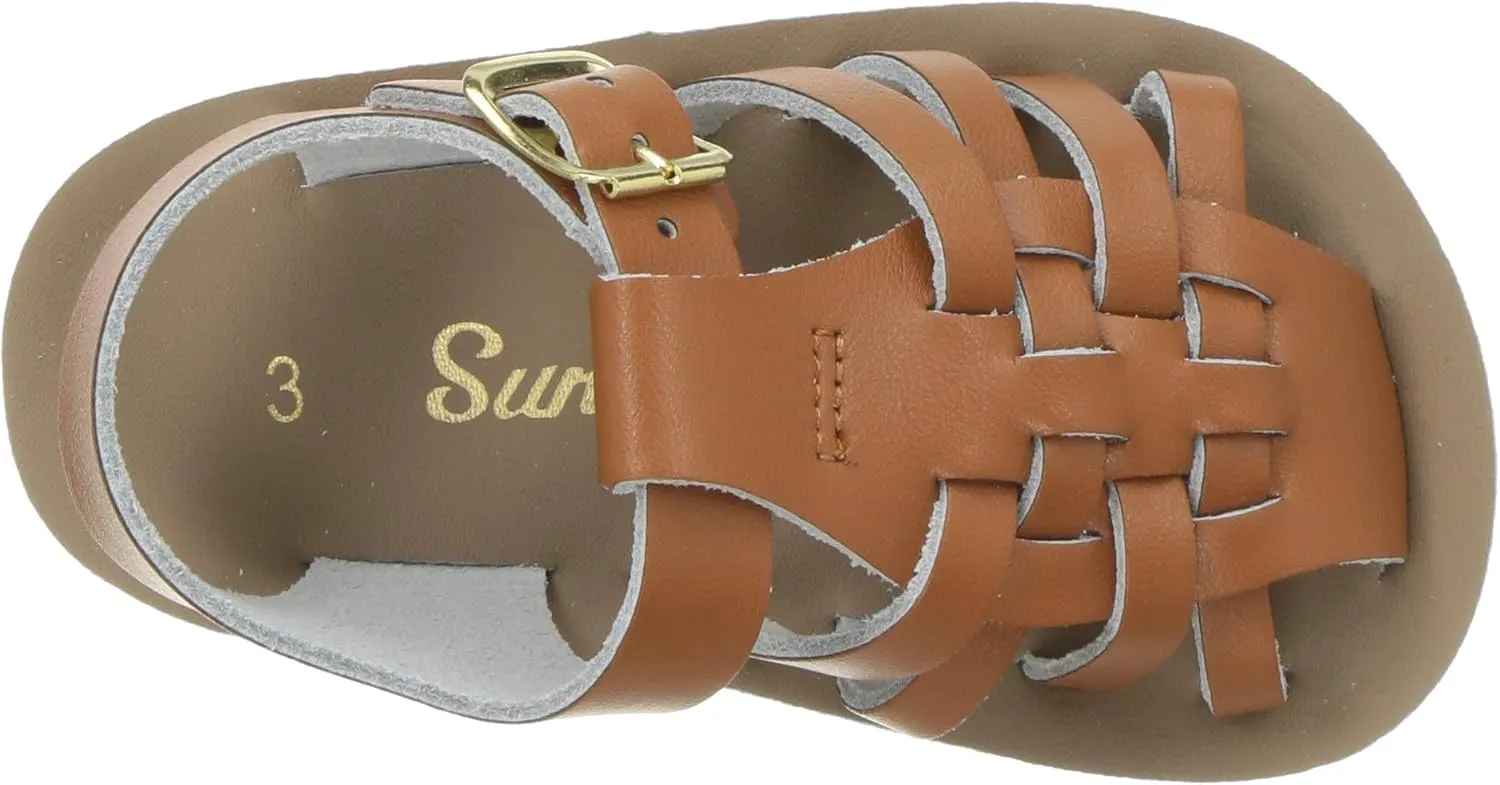 Salt Water Sandals Unisex-Child Sun-san Sailor Flat Sandal