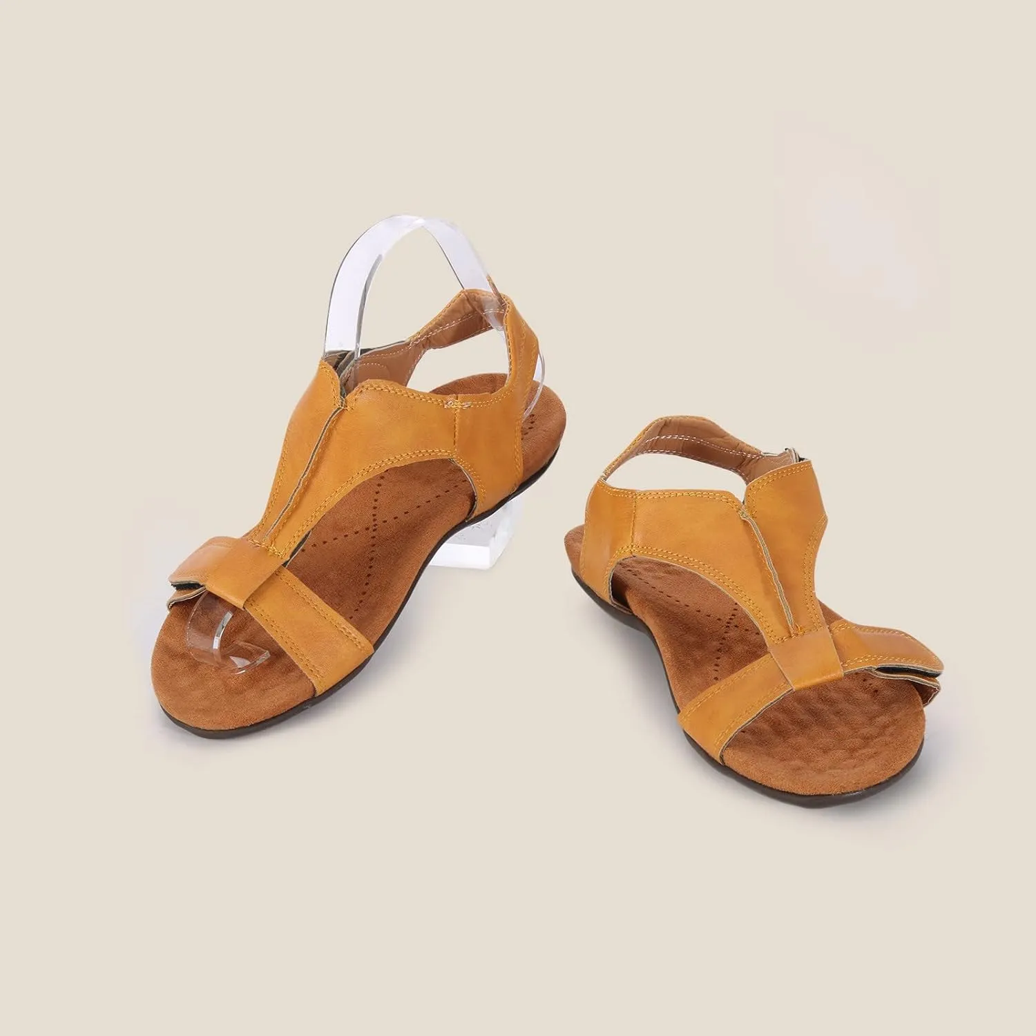 Sandals Women Dressy Summer Flat Open Toe Hook and Loop Slides Solid Lightweight Comfy Outdoor Ladies Casual Shoes Slippers Sandalias De Mujer