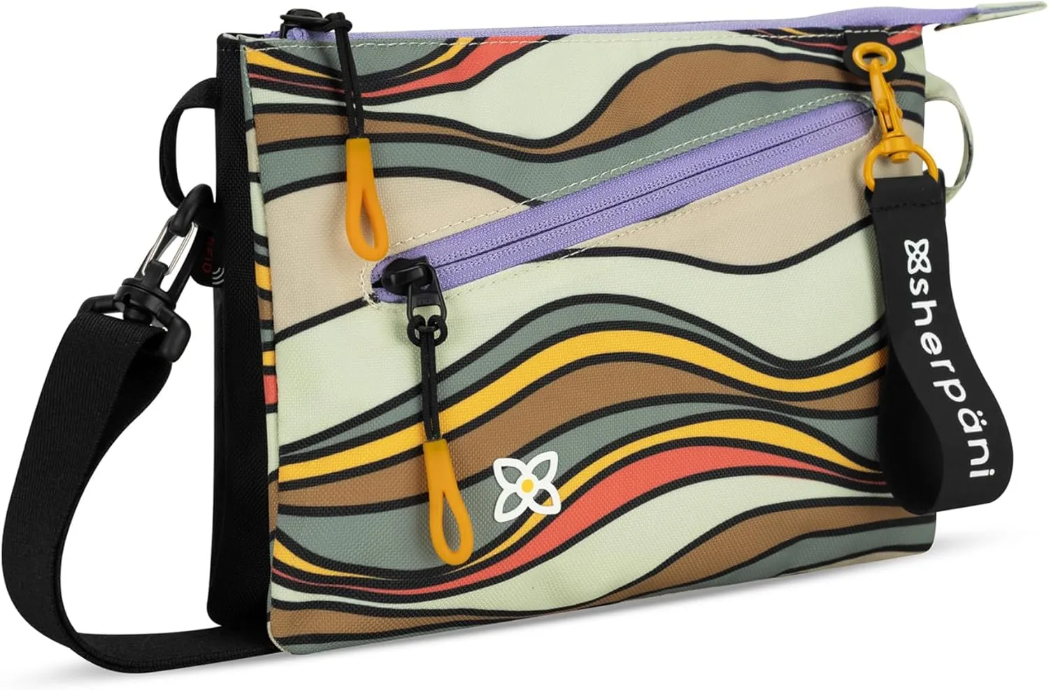 Sherpani Zoom, Small Crossbody Purse, Nylon Crossbody Bag, Lightweight Cross Body Bag, Sleek Dual Pouch, Purses for Women