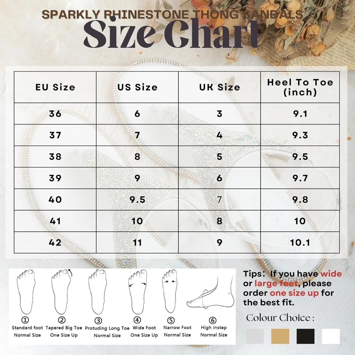 SheSole Women's Silver Thong Sandals Dressy Summer Bling Rhinestone Flat Wedding Shoes