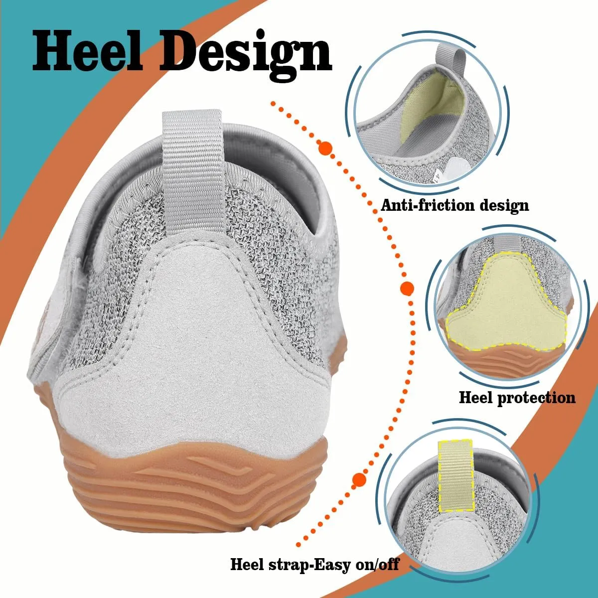 Sisttke Womens Mens Barefoot Slippers Wide Diabetic Shoes with Arch Support Orthopedic Adjustable Walking Slipper Arthritis Edema Swollen House Shoes Indoor Outdoor