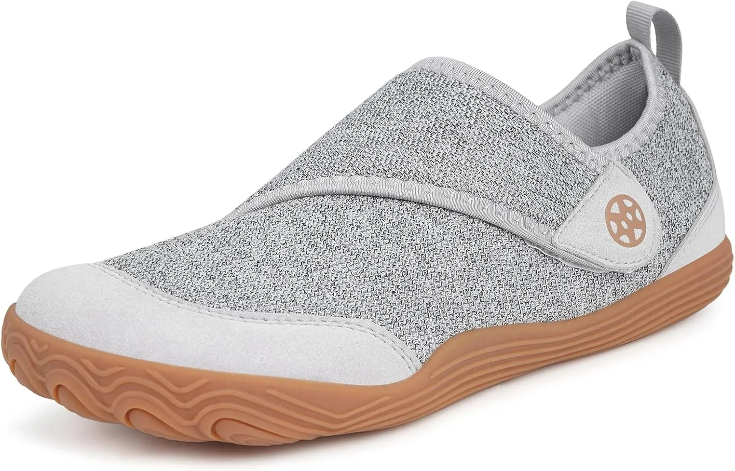 Sisttke Womens Mens Barefoot Slippers Wide Diabetic Shoes with Arch Support Orthopedic Adjustable Walking Slipper Arthritis Edema Swollen House Shoes Indoor Outdoor