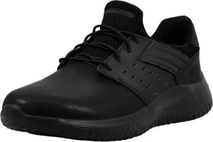 Skechers Men's Delson 3.0 Ezra Leather Bungee Lace Slip-On