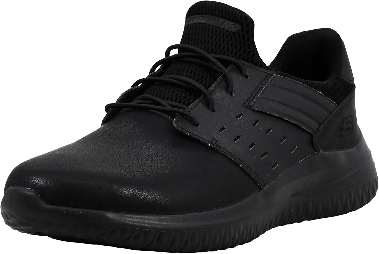 Skechers Men's Delson 3.0 Ezra Leather Bungee Lace Slip-On