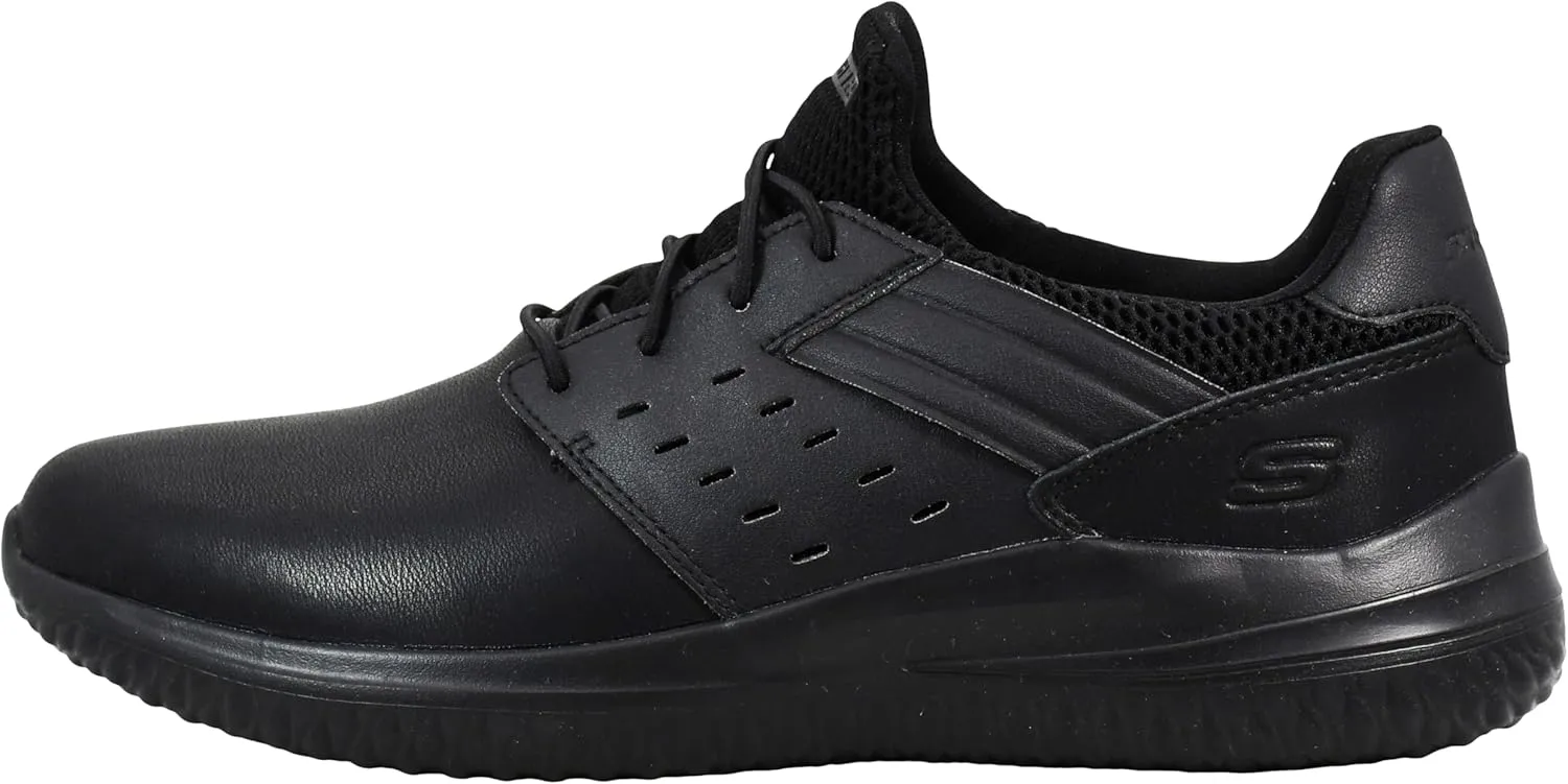 Skechers Men's Delson 3.0 Ezra Leather Bungee Lace Slip-On