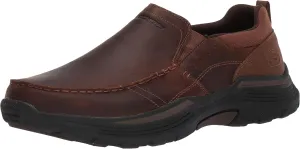 Skechers Men's Expended-Sevenoleather Leather Slip on Moccasin