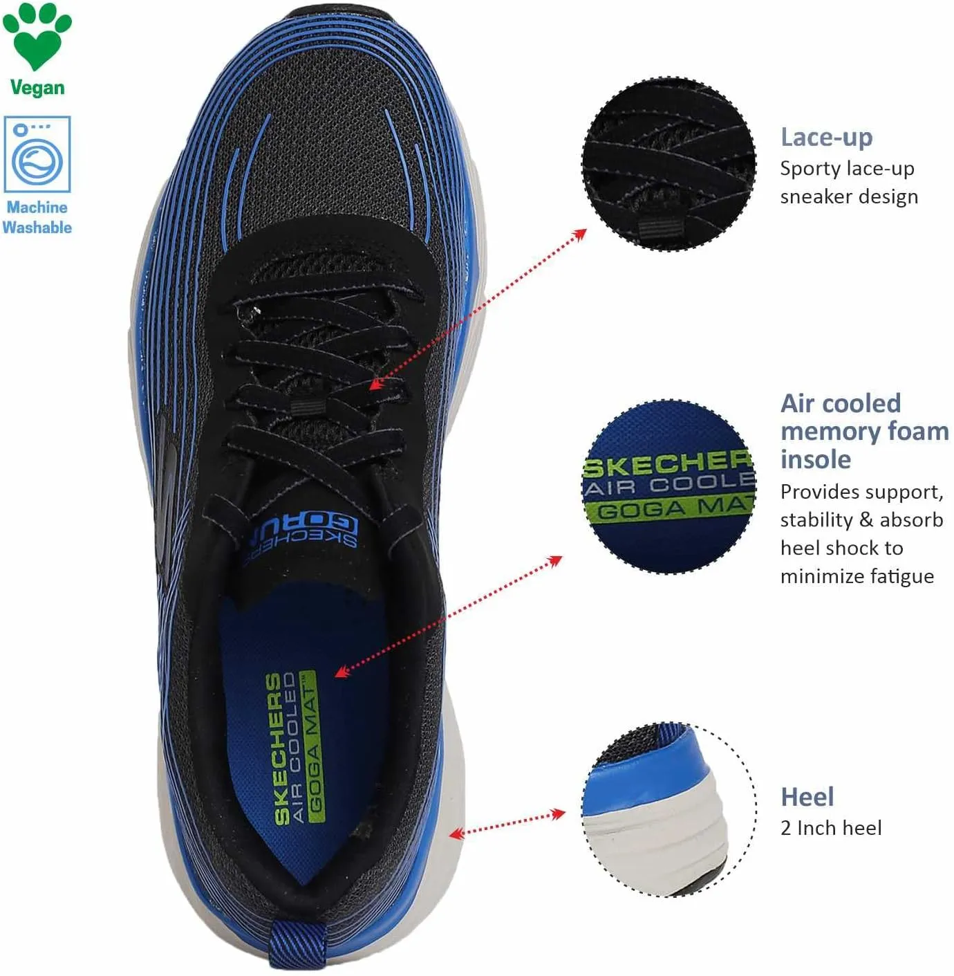 Skechers Men's Max Cushioning Elite-Performance Walking & Running Shoe Sneaker