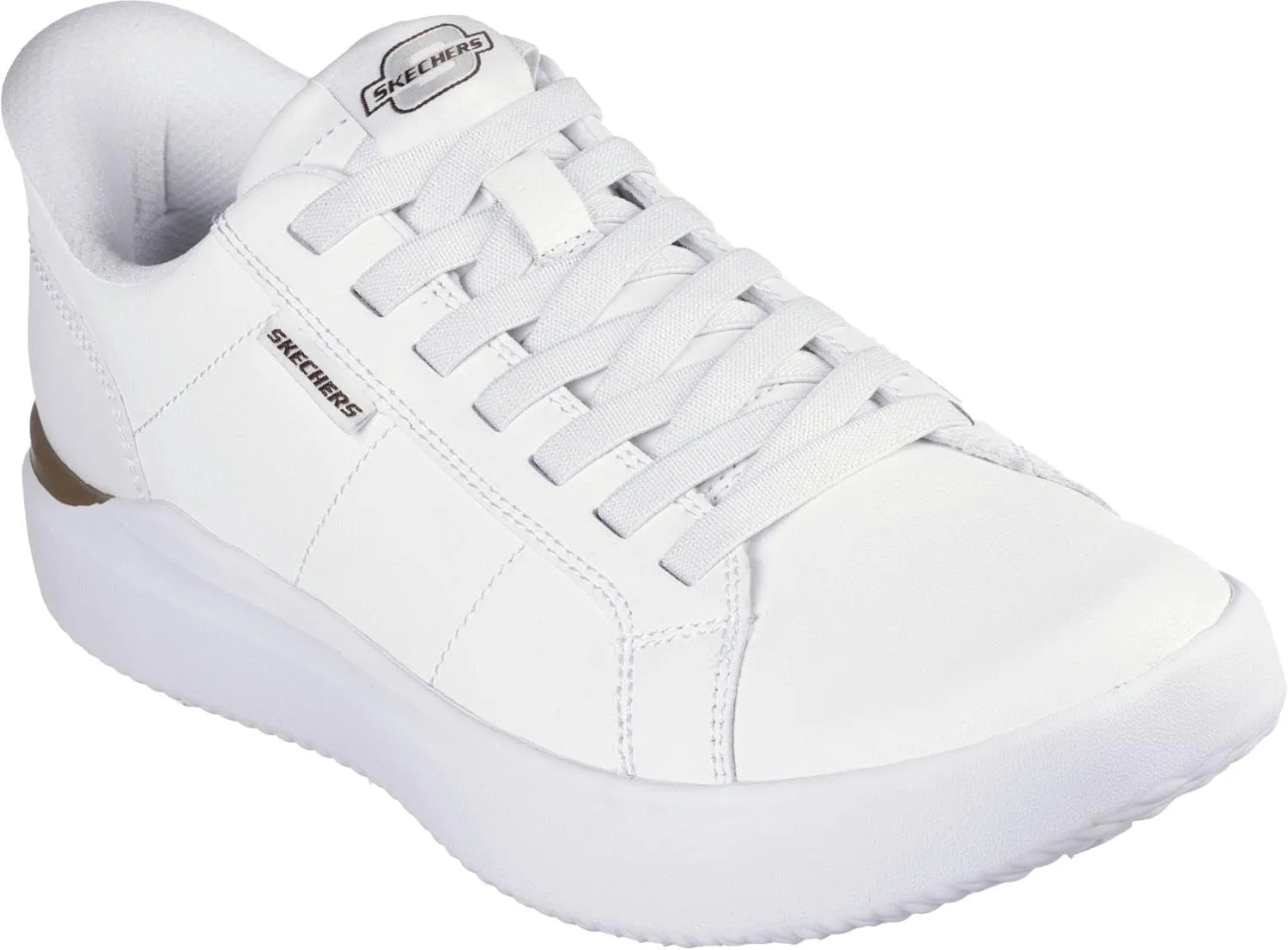 Skechers - Mens Relaxed Fit: Higgins - Marcelo Slip On Shoes, Color White, Size: 14 M US
