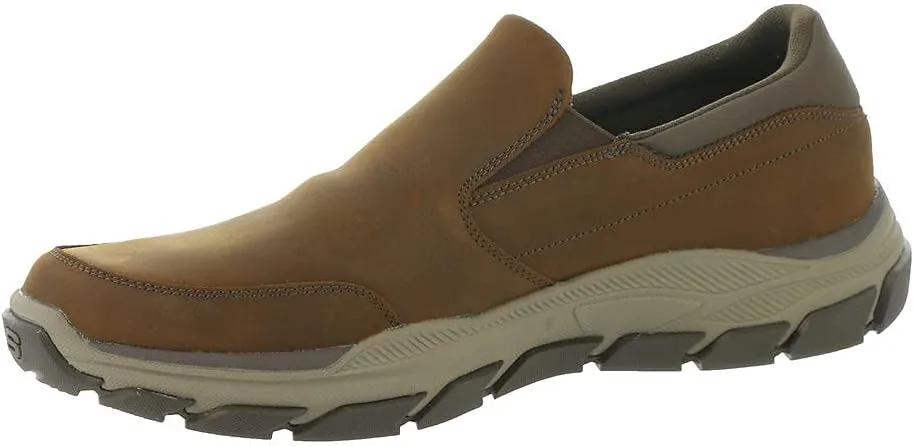 Skechers Men's Respected Calum Goodyear Rubber Low Profile Leather Slip-On with Twin Gore