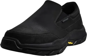 Skechers Men's Respected Calum Goodyear Rubber Low Profile Leather Slip-On with Twin Gore