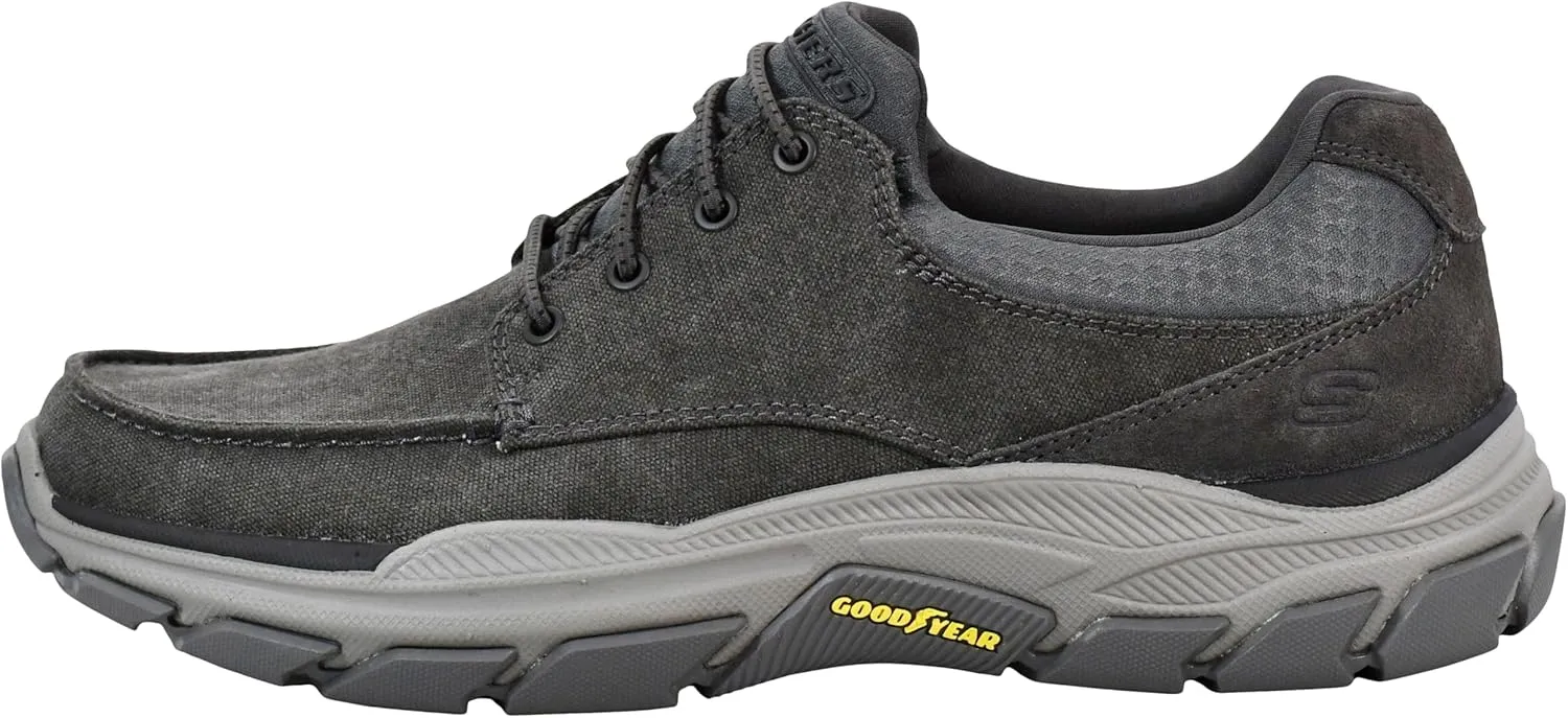 Skechers Men's Respected-Loleto Moc Toe Bungee Lace Slip On