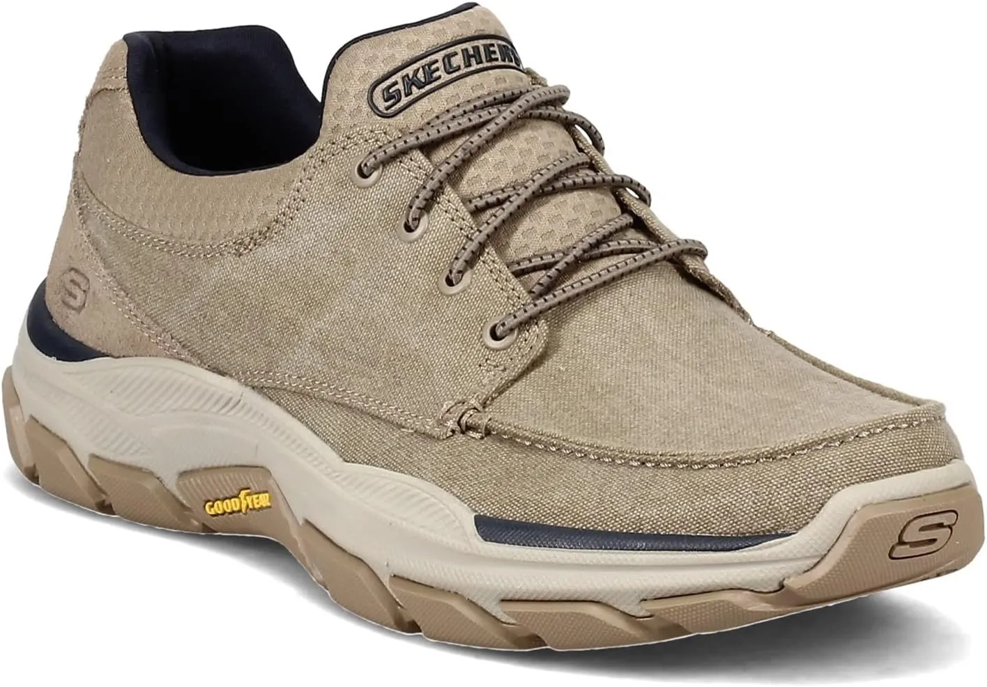 Skechers Men's Respected-Loleto Moc Toe Bungee Lace Slip On