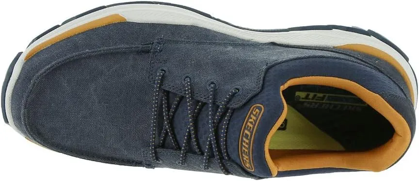Skechers Men's Respected-Loleto Moc Toe Bungee Lace Slip On