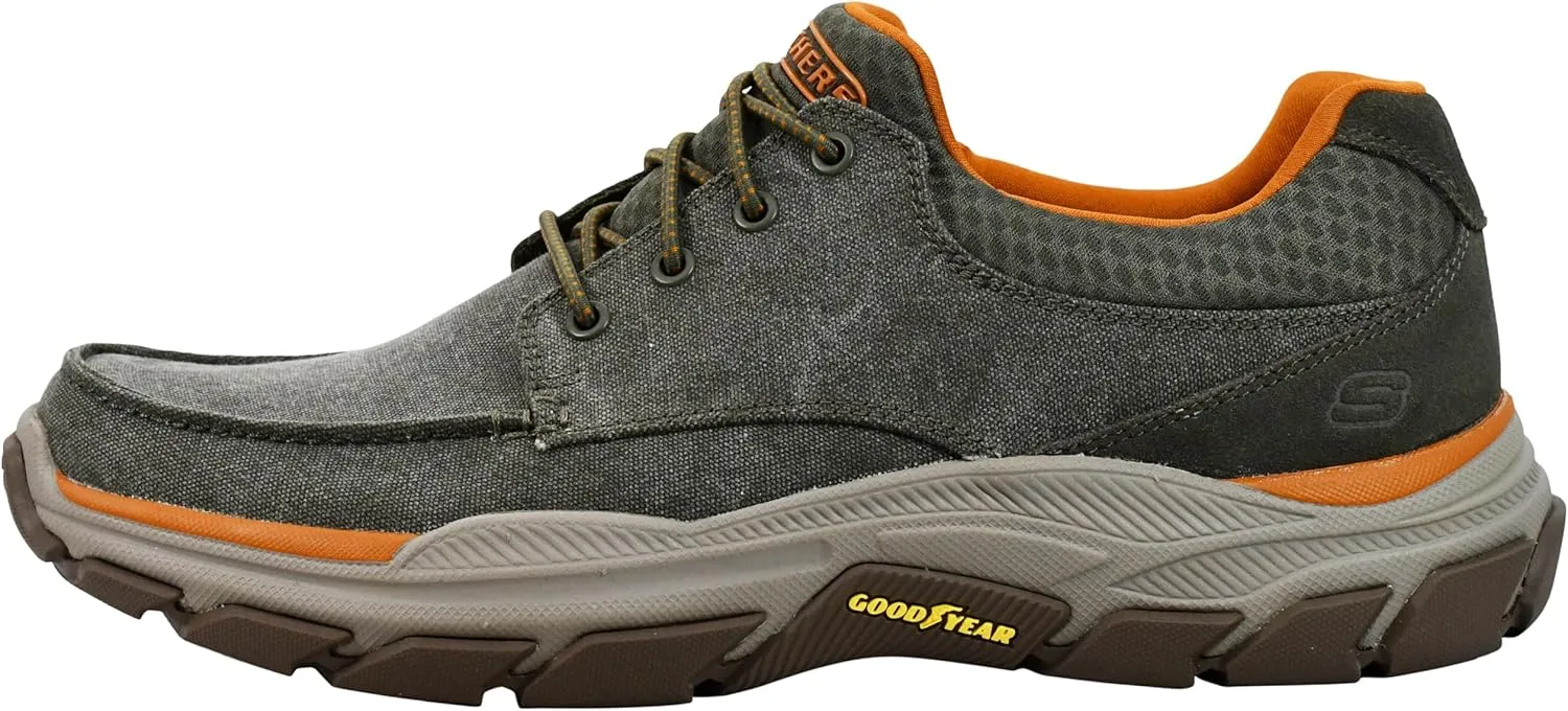 Skechers Men's Respected-Loleto Moc Toe Bungee Lace Slip On