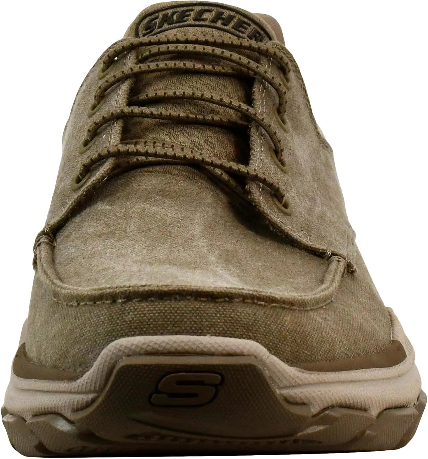 Skechers Men's Respected-Loleto Moc Toe Bungee Lace Slip On