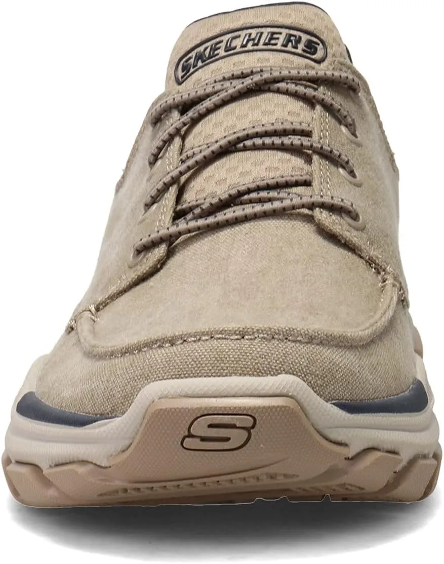 Skechers Men's Respected-Loleto Moc Toe Bungee Lace Slip On