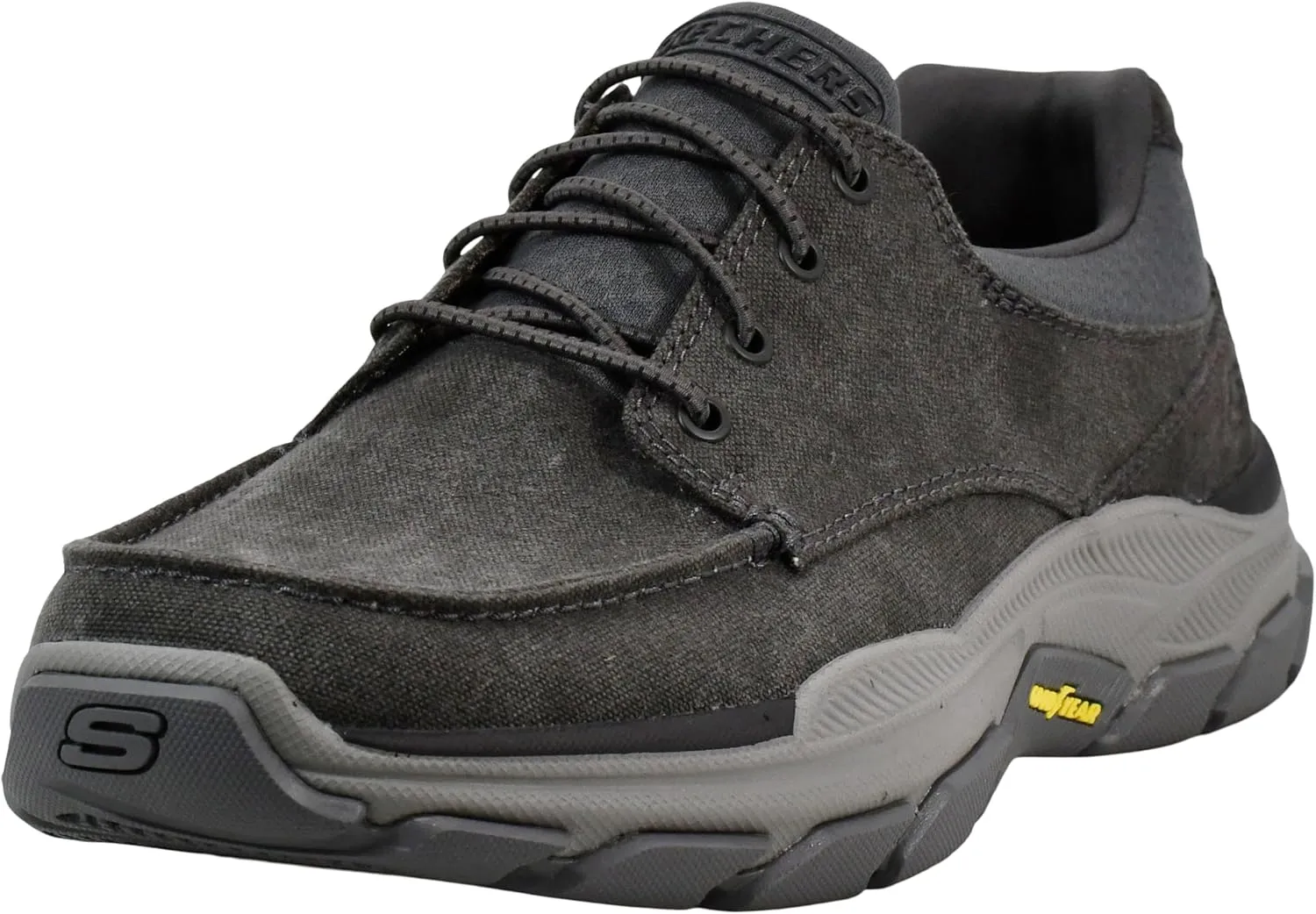 Skechers Men's Respected-Loleto Moc Toe Bungee Lace Slip On