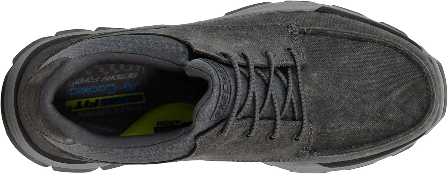 Skechers Men's Respected-Loleto Moc Toe Bungee Lace Slip On
