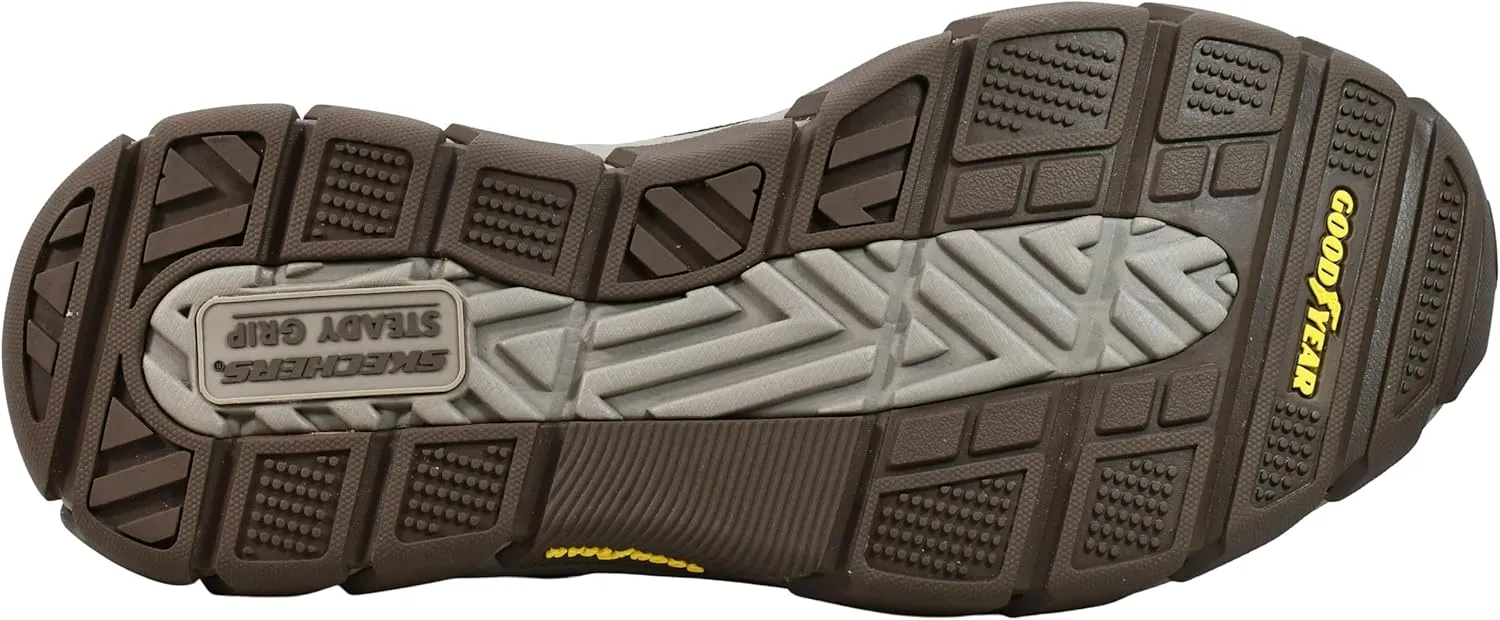 Skechers Men's Respected-Loleto Moc Toe Bungee Lace Slip On