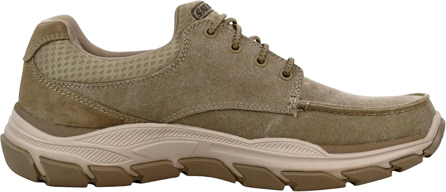 Skechers Men's Respected-Loleto Moc Toe Bungee Lace Slip On