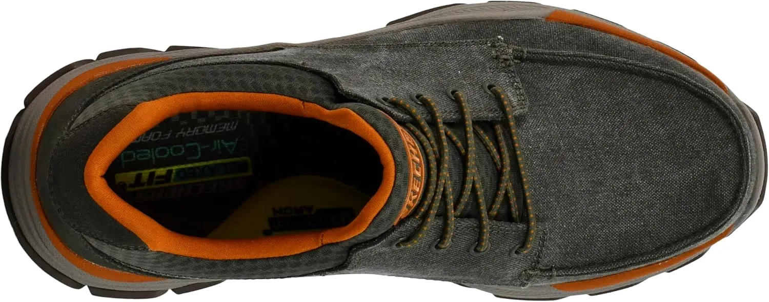 Skechers Men's Respected-Loleto Moc Toe Bungee Lace Slip On