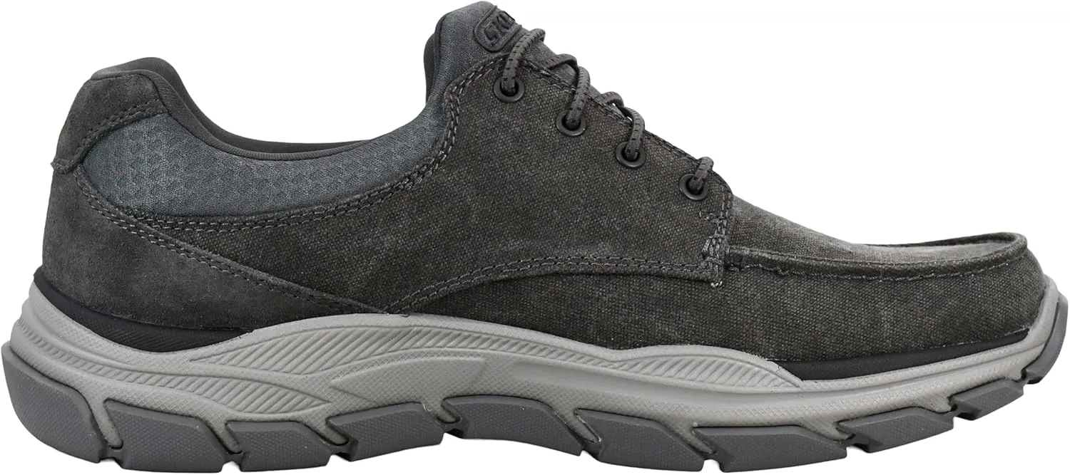 Skechers Men's Respected-Loleto Moc Toe Bungee Lace Slip On