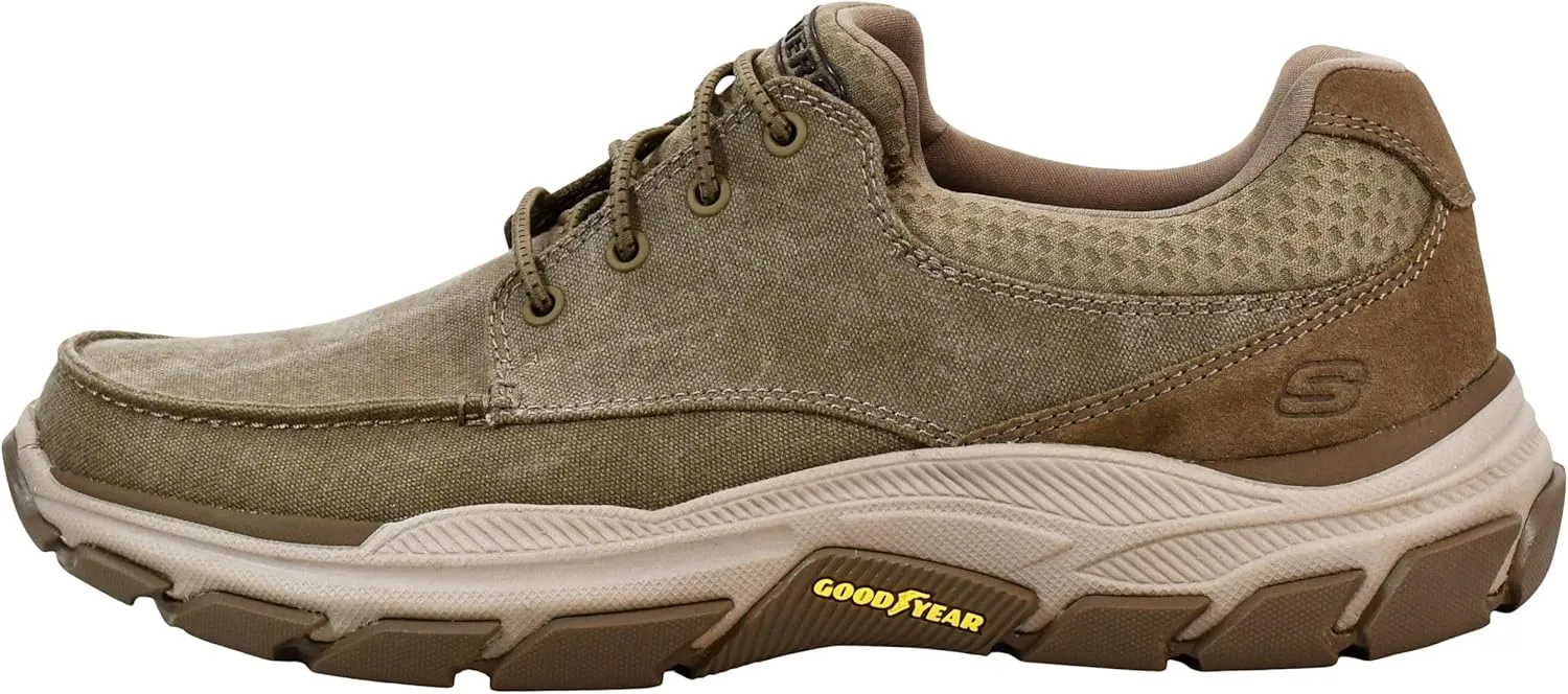 Skechers Men's Respected-Loleto Moc Toe Bungee Lace Slip On