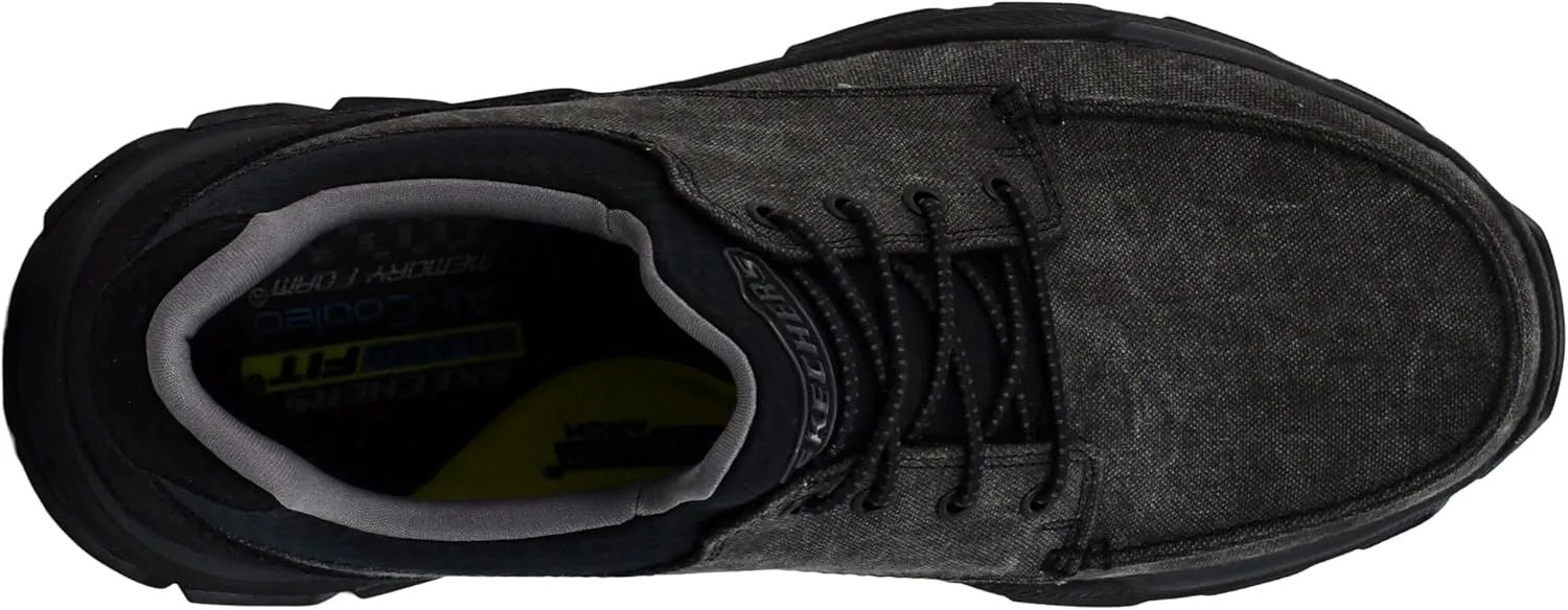 Skechers Men's Respected-Loleto Moc Toe Bungee Lace Slip On