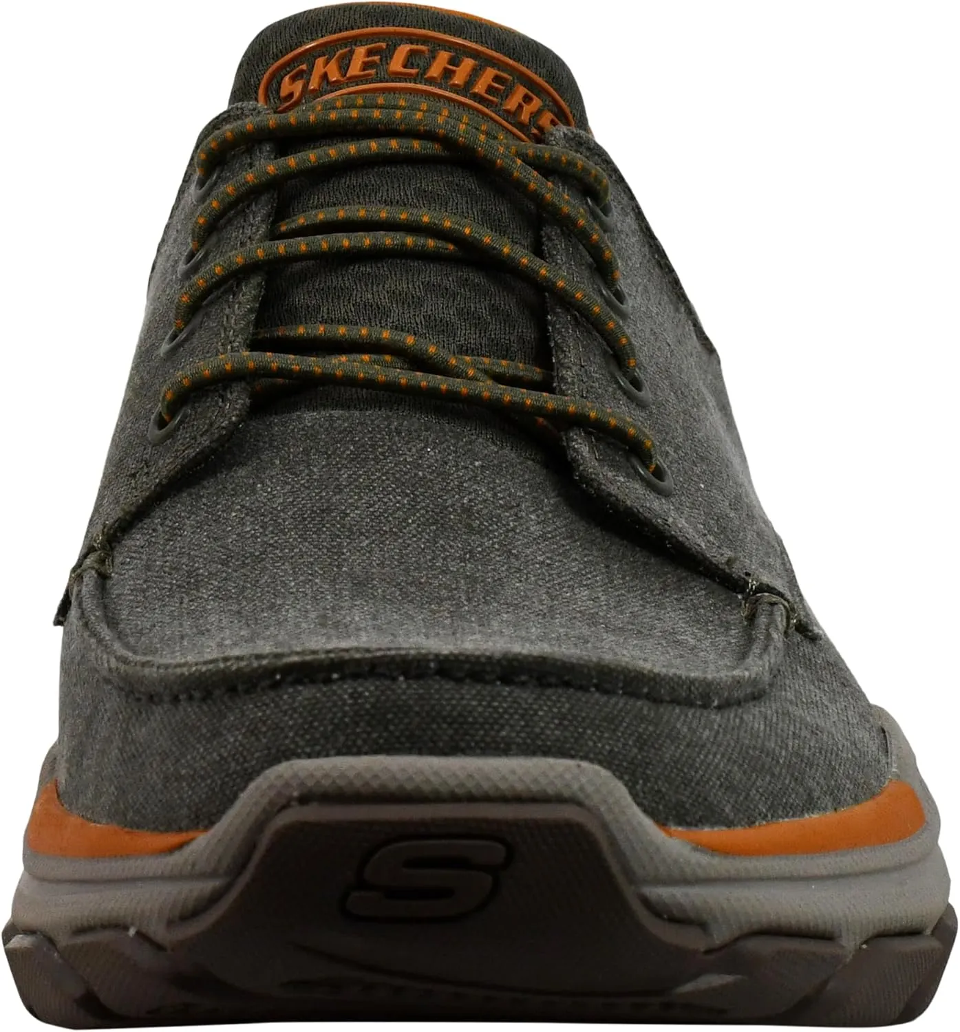 Skechers Men's Respected-Loleto Moc Toe Bungee Lace Slip On