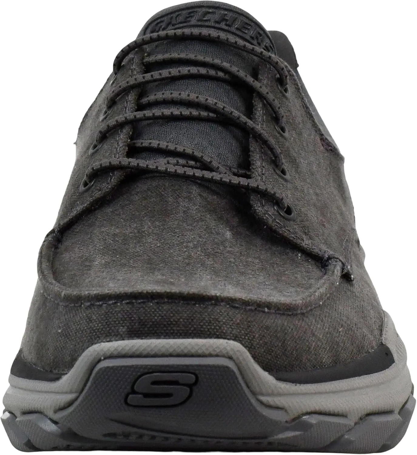 Skechers Men's Respected-Loleto Moc Toe Bungee Lace Slip On