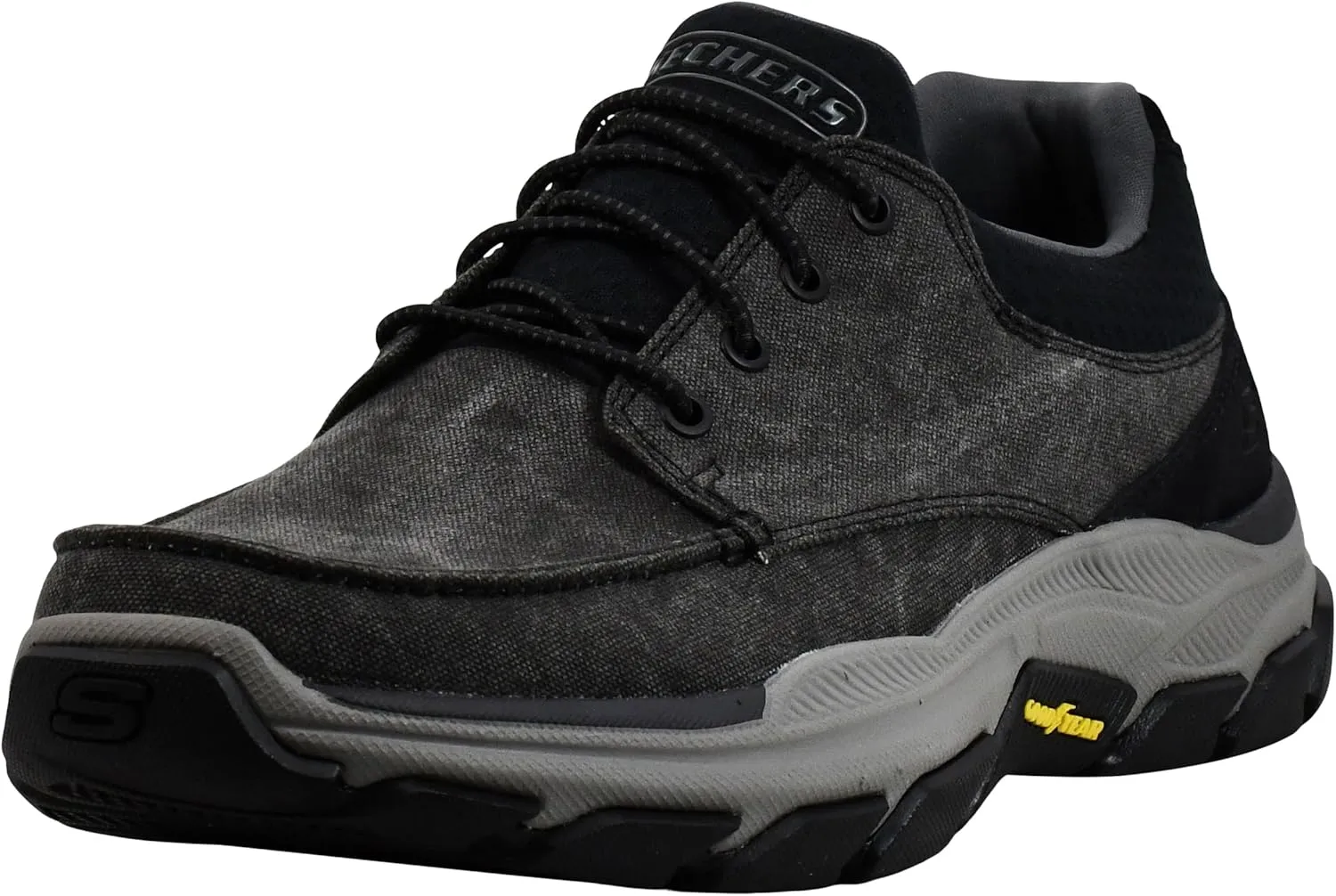 Skechers Men's Respected-Loleto Moc Toe Bungee Lace Slip On