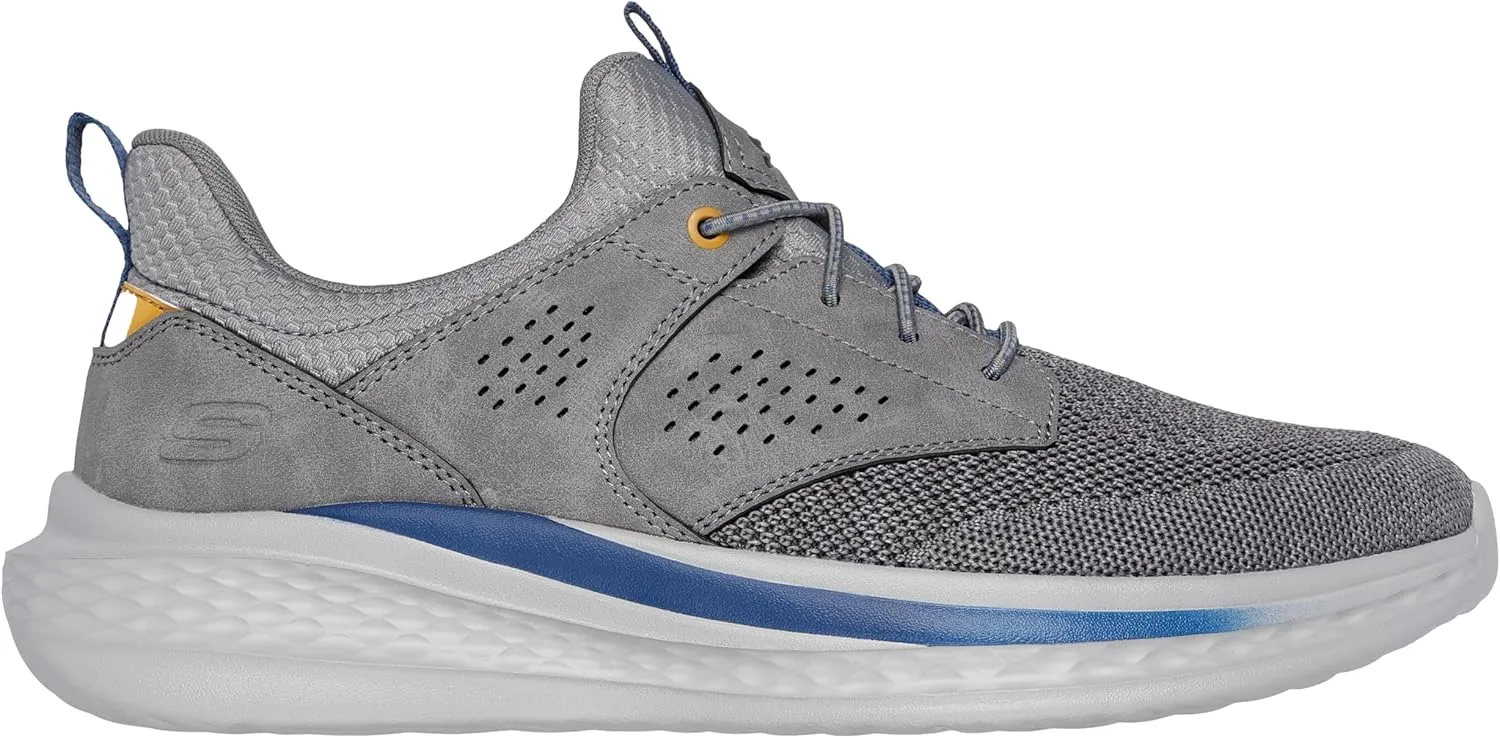 Skechers Men's Slade-Breyer 210892 Knitted Mesh Bungee Lace W/Quarter Cage Slip On
