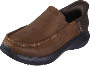 Skechers Men's Slip-ins Relaxed Fit: Parson - Oswin, Dark Brown, Size 9 Medium