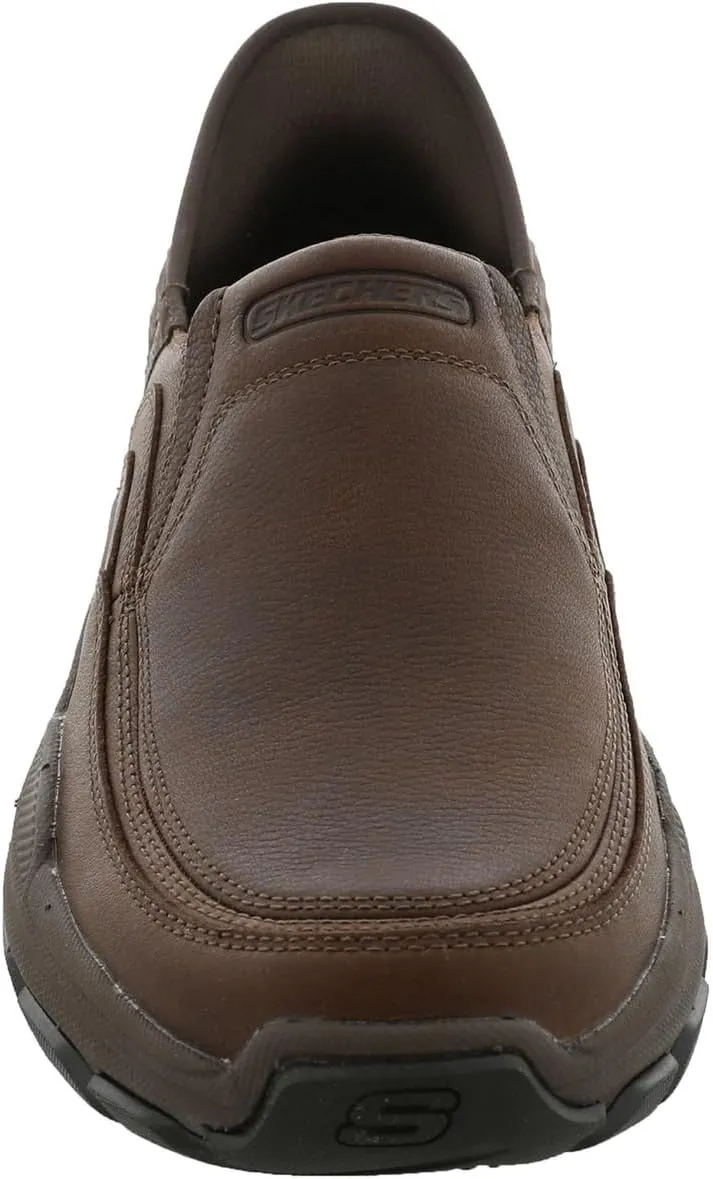 Skechers USA Men's Respected-Elgin 204810 Moc Toe Leather Slip-Ins
