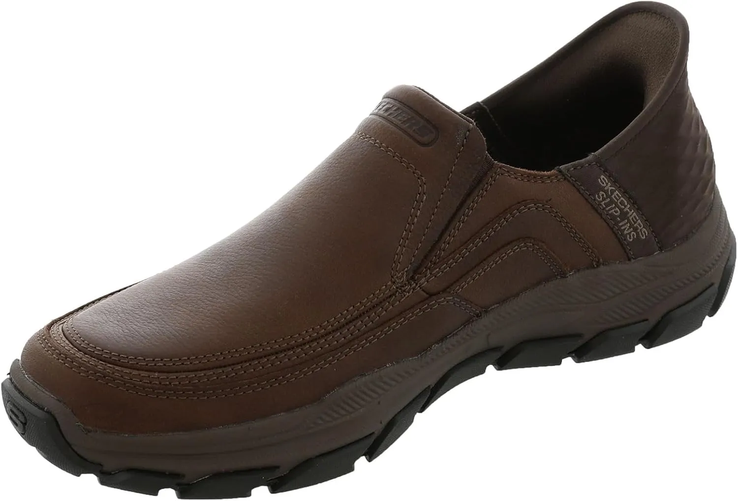 Skechers USA Men's Respected-Elgin 204810 Moc Toe Leather Slip-Ins